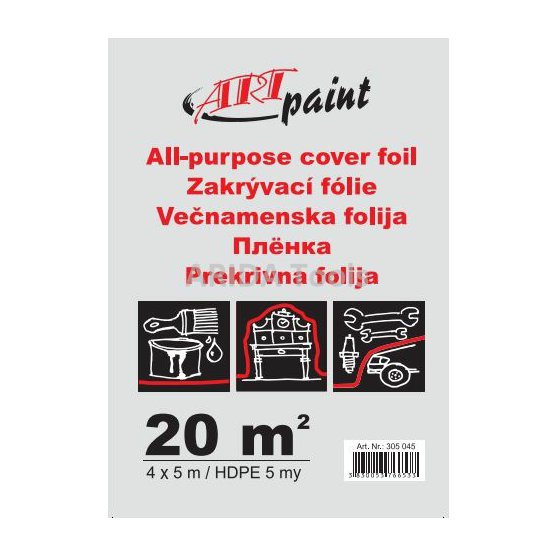 HDPE Zakrývací fólie 4x5m (5my)